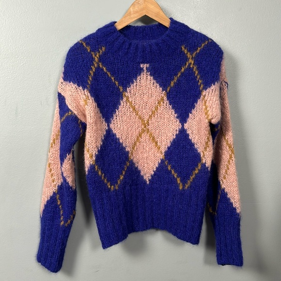 LIMITED EDITION INTARSIA MOHAIR SWEATER - Women - Massimo Dutti size small - Picture 4 of 14